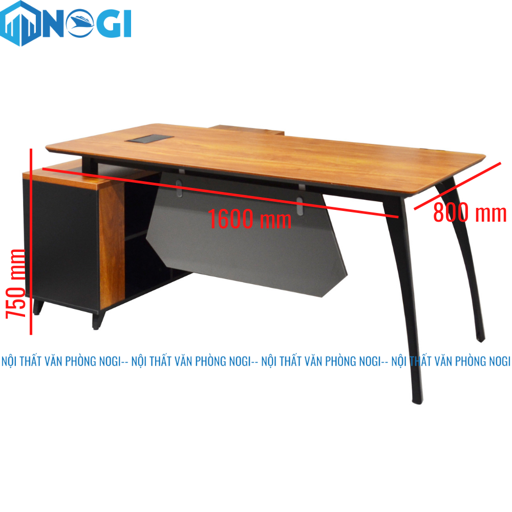 Bàn giám đốc Brok 1m6 BLD27