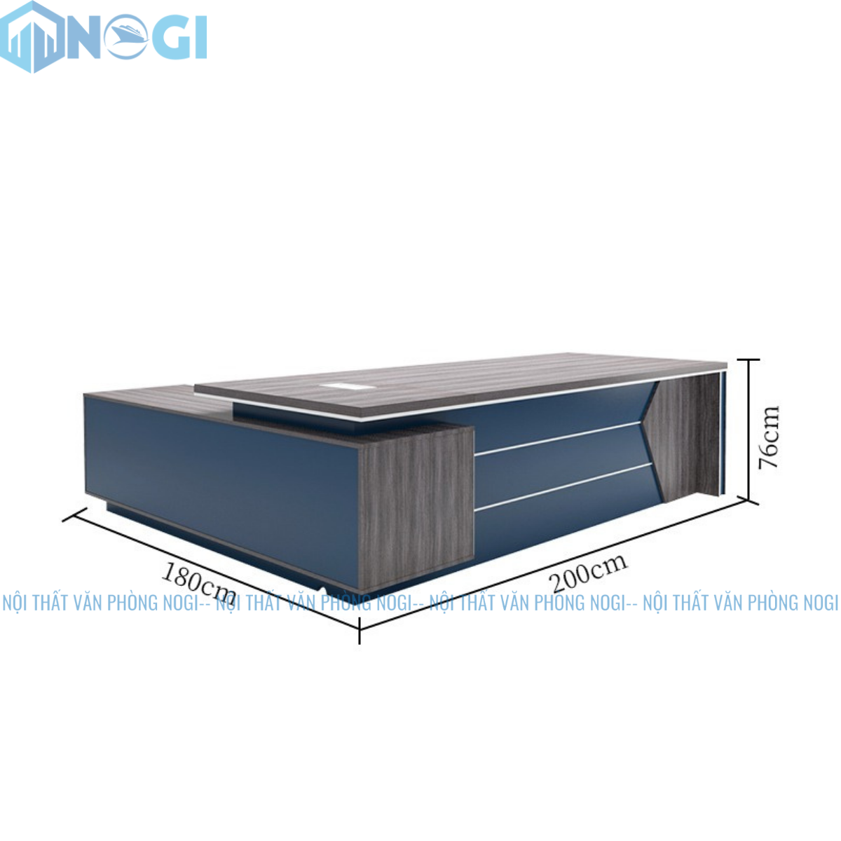 Bàn giám đốc Ino 2m BLD11