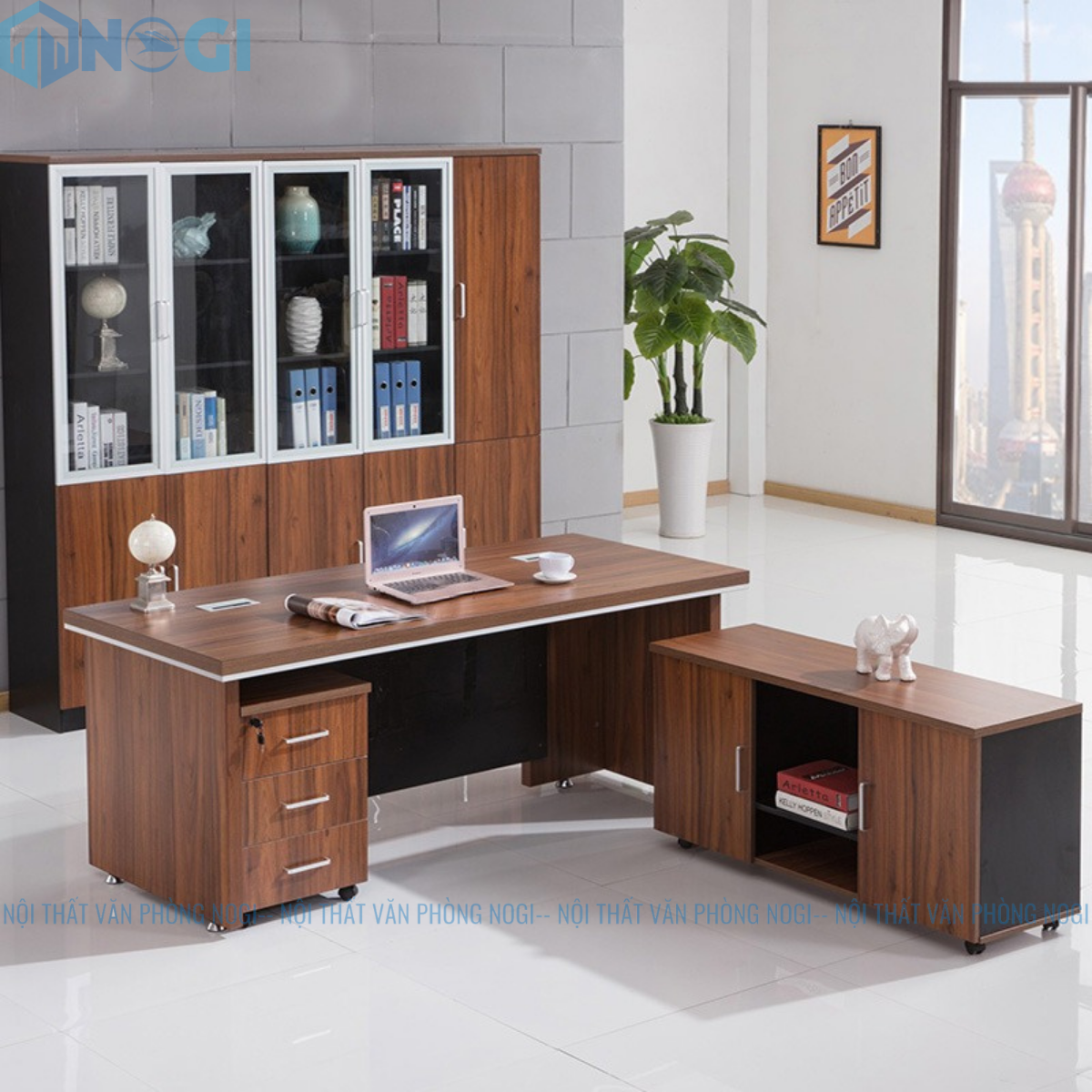 Bàn giám đốc Kiba 1m6 BLD03