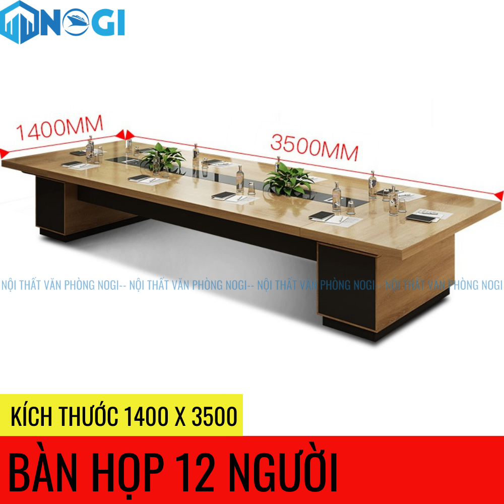 Bàn Họp Đại Hải Thành Bon 12 người 3m5 BH05