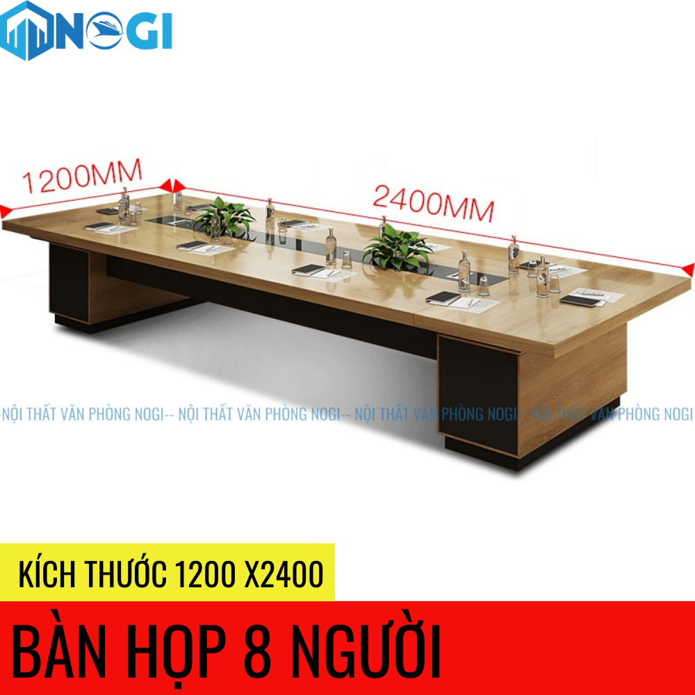 Bàn Họp Đại Hải Thành Bon 8 người 2m4 BH04