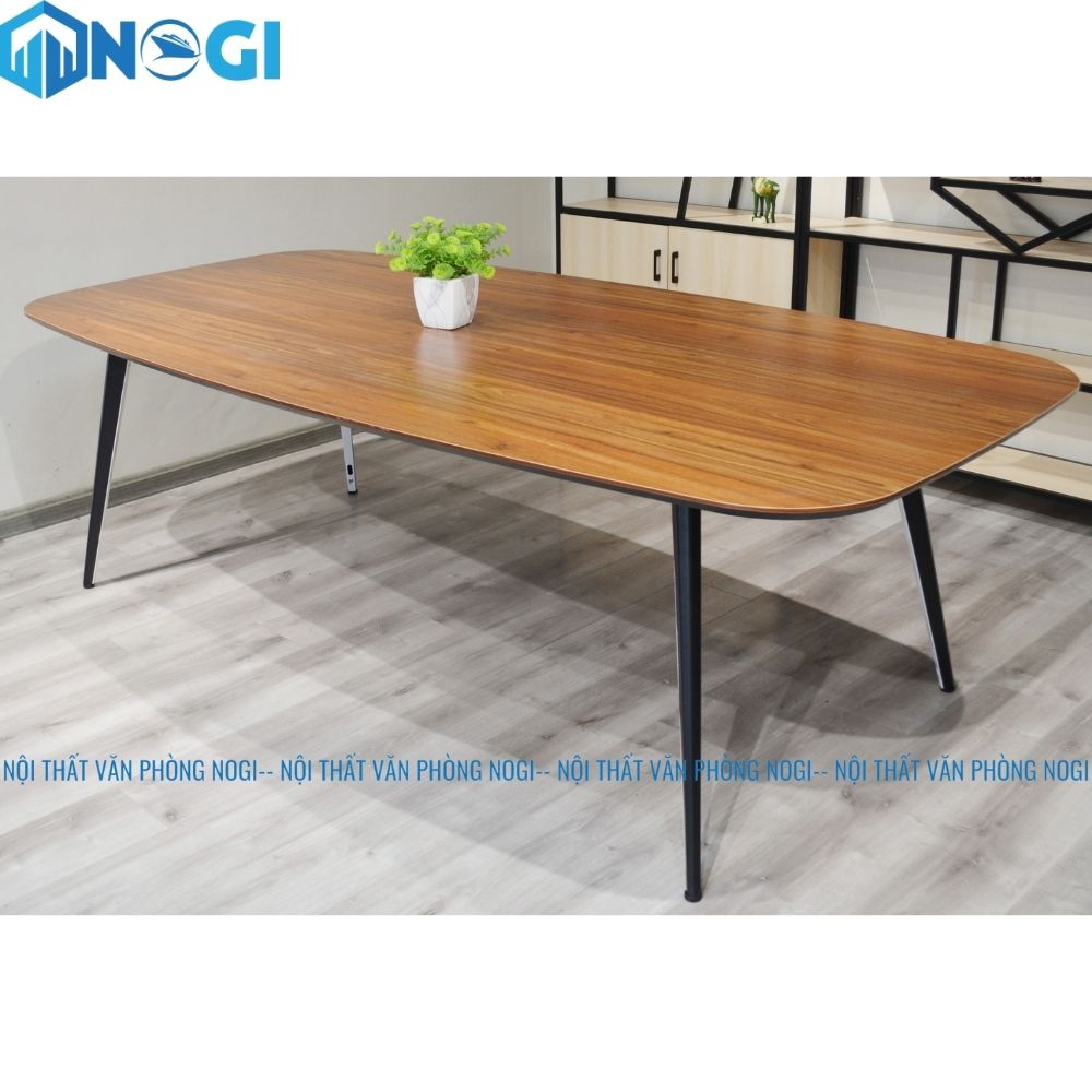 Bàn Họp Chân Sắt Kunka 8 người 2m4 BH10