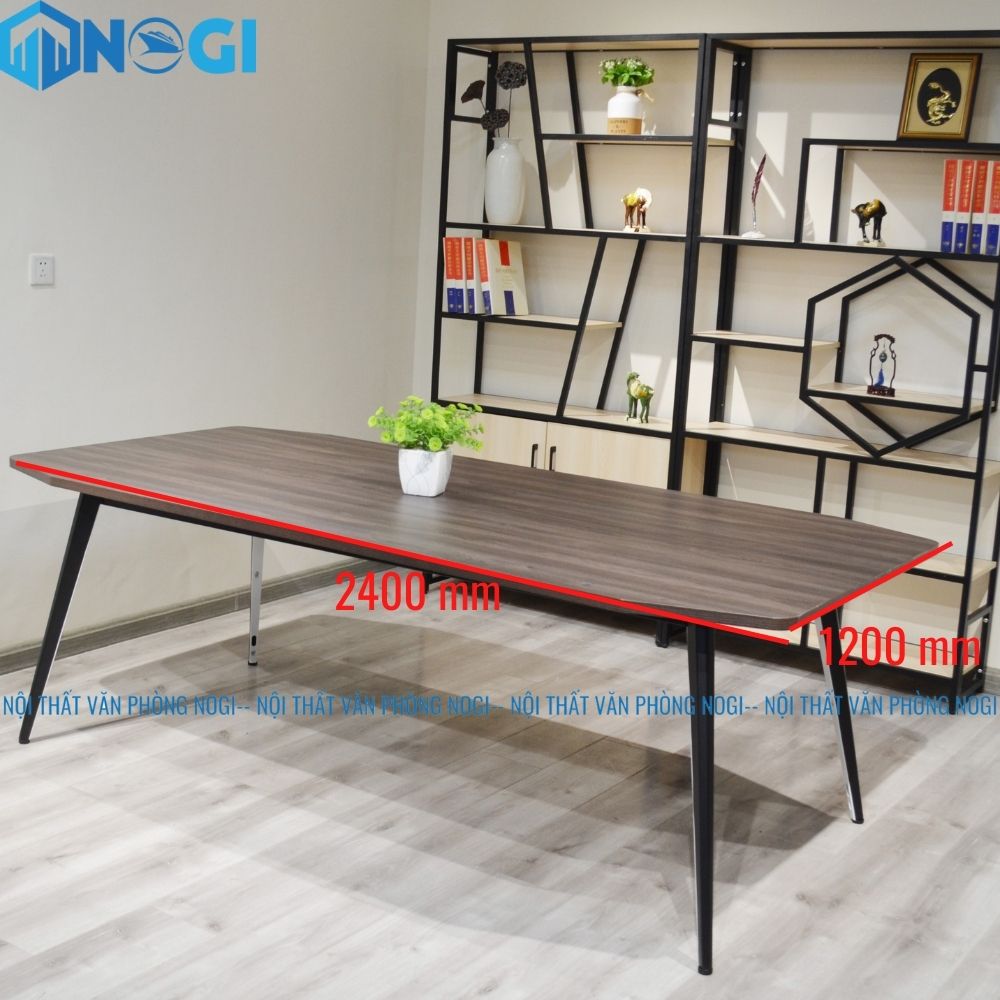 Bàn Họp Chân Sắt Kunka 8 người 2m4 BH10