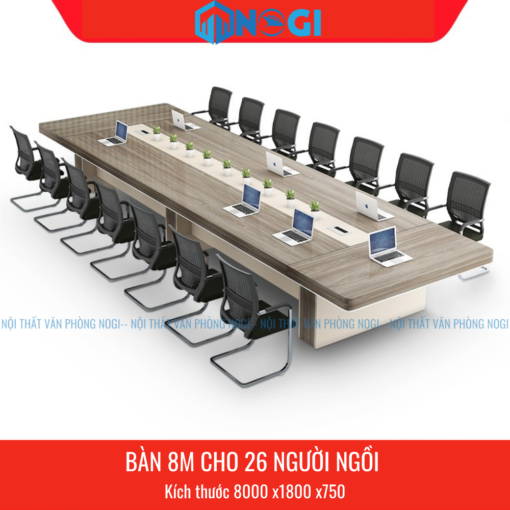 Bàn Họp Đại Hải Thành Lock 26 người 8m BH09