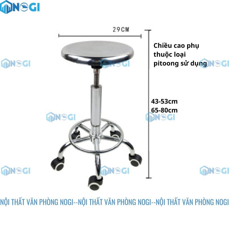 Ghế đôn inox phòng thí nghiệm GTN10